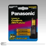 باتری نیم قلمی شارژی پاناسونیک مدل 650mah
